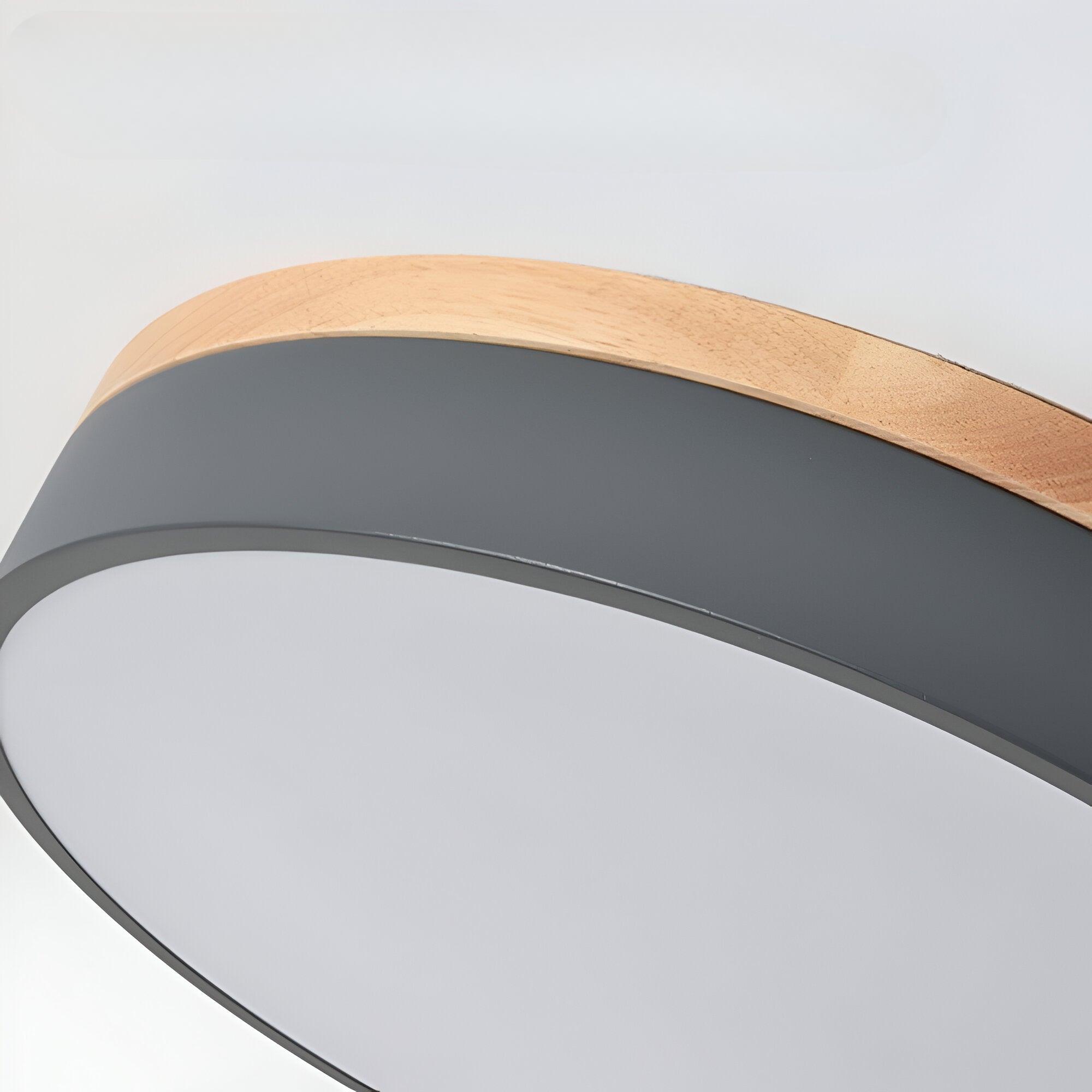 Minimalistyczna Okrągła Lampa Sufitowa w Stylu Północnym