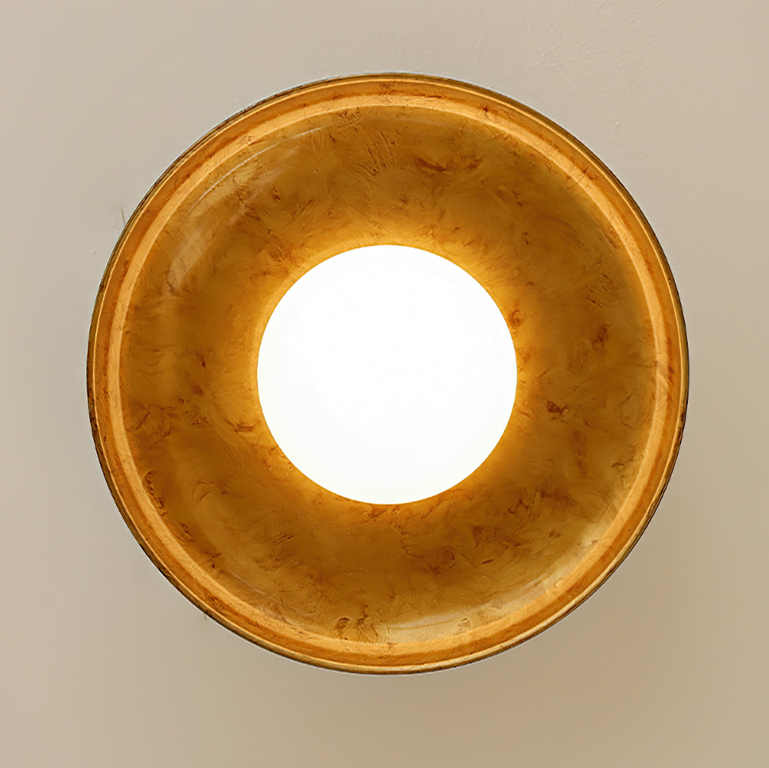 Nowoczesna lampa sufitowa w kształcie dysku