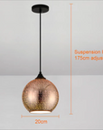 Lampada a sospensione LED perforata