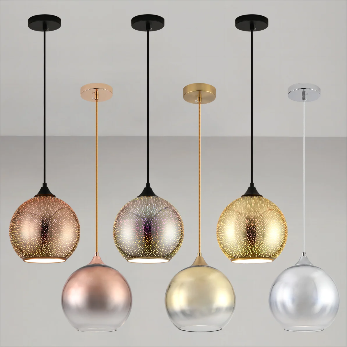 Lampada a sospensione LED perforata
