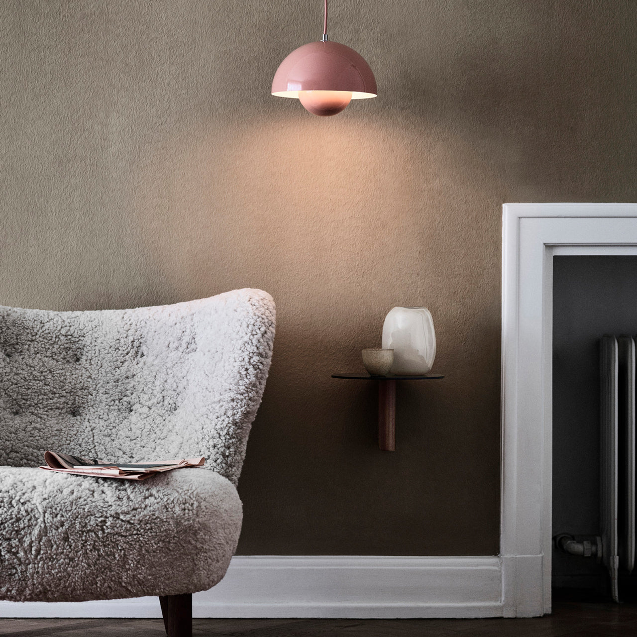 Taklampa i knoppform