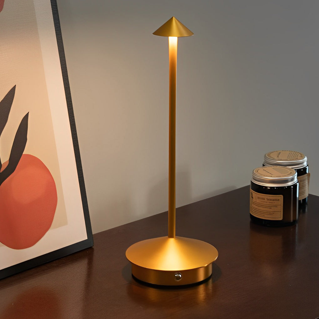 Lampada da tavolo ricaricabile, regolabile e touch