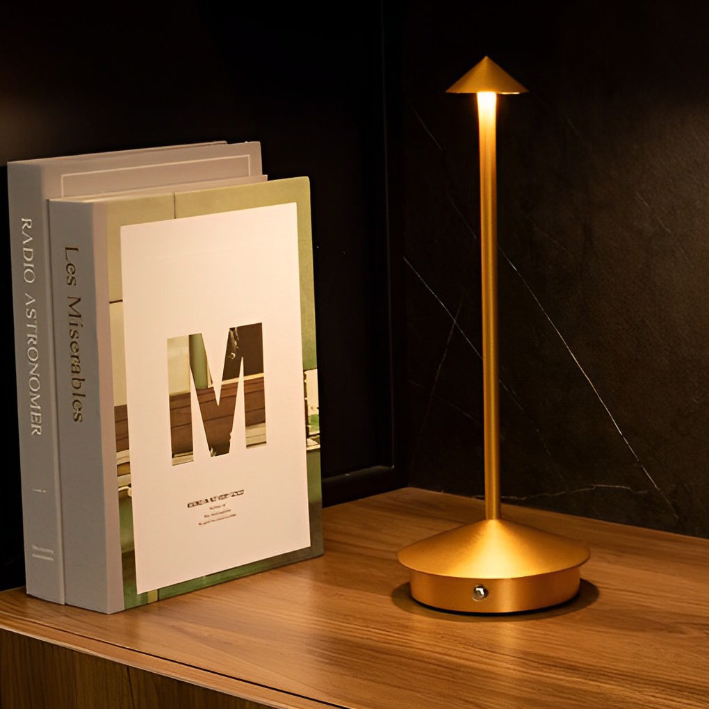 Lampada da tavolo ricaricabile, regolabile e touch