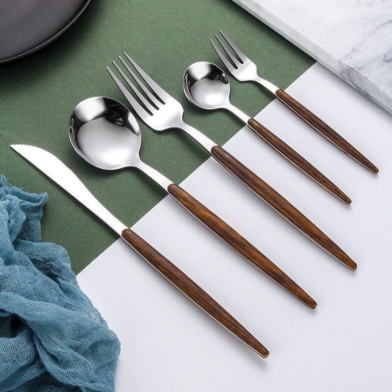 Redondo Madera Set di Posate