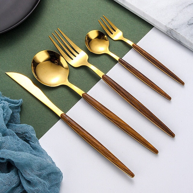 Redondo Madera Set di Posate
