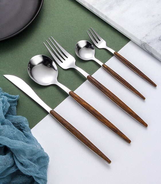 Redondo Madera Set di Posate