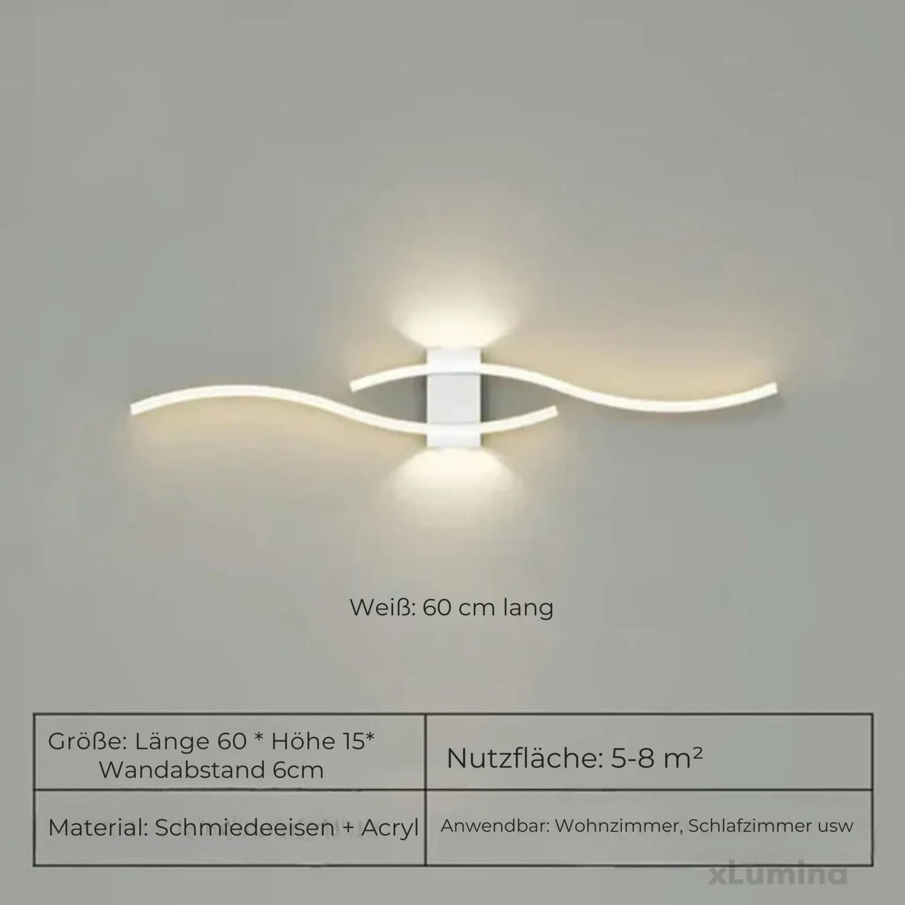 Reglerbar LED-vägglampa