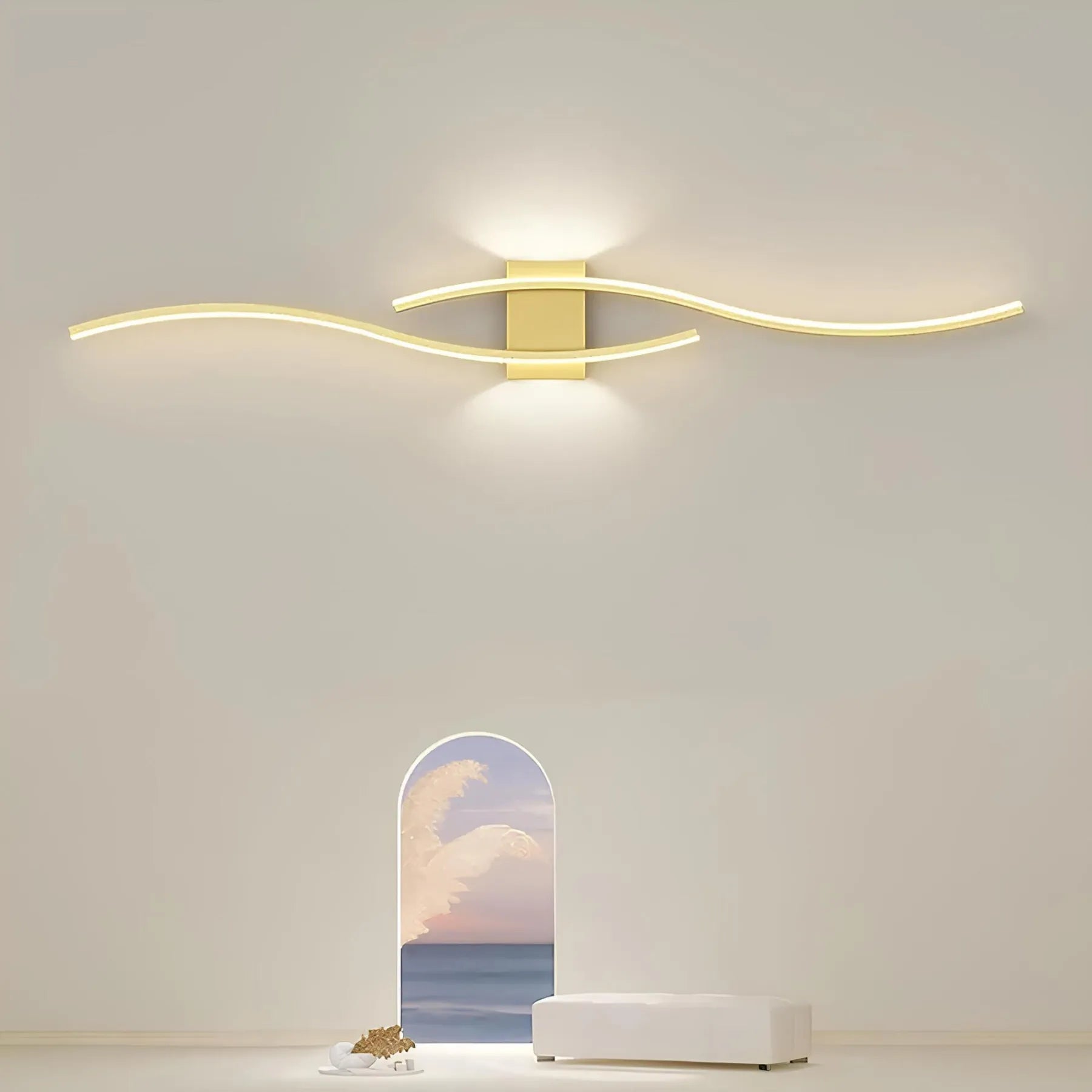Reglerbar LED-vägglampa