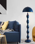 Lámpara De Pie Minimalista Con Forma Ondulada