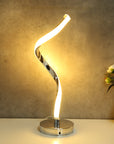 Lampada da Tavolo a Spirale a LED Moderna e Contemporanea