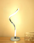 Lampada da Tavolo a Spirale a LED Moderna e Contemporanea