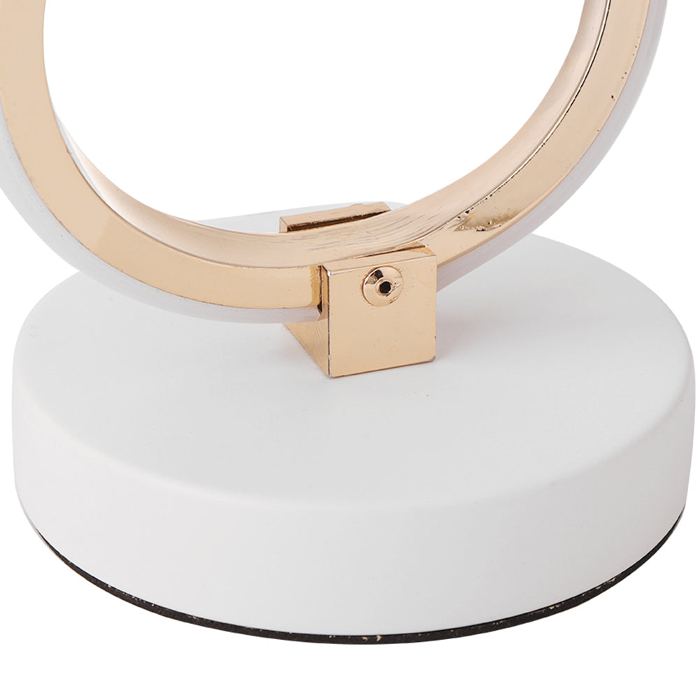 Stolní lampa s LED světlem a moderním zkrouceným designem