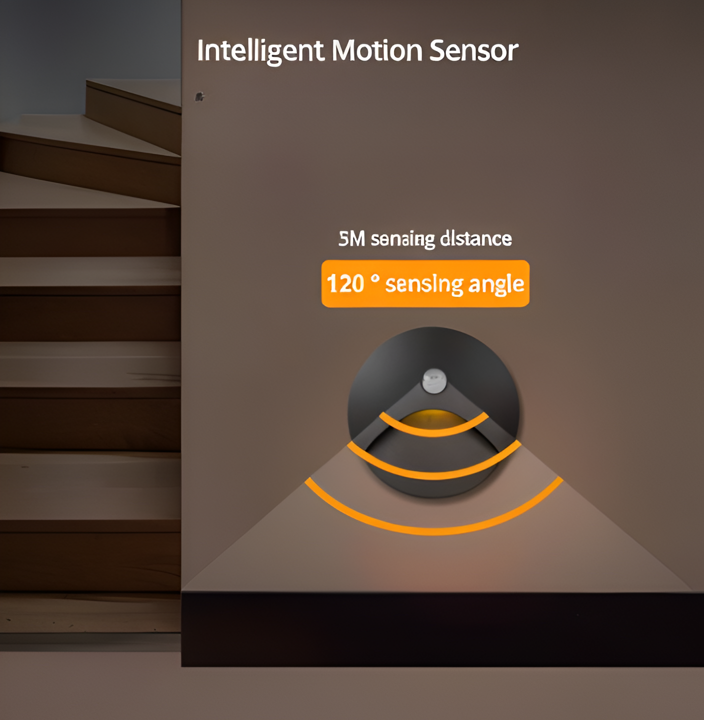 Sensore di Movimento Regolabile Resistente alle Intemperie Applique da Parete