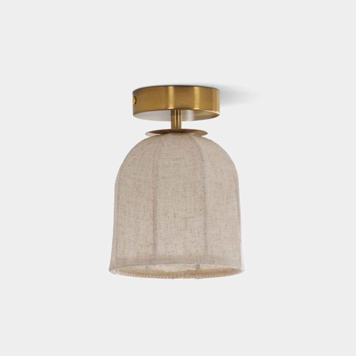 Minimalistická stropní lampa s LED ve tvaru zvonku Japandi