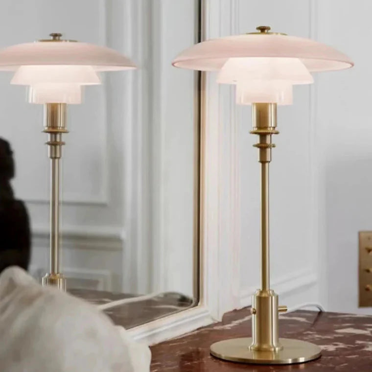 Wielowarstwowa Lampa Stołowa w Stylu Średniowiecznym