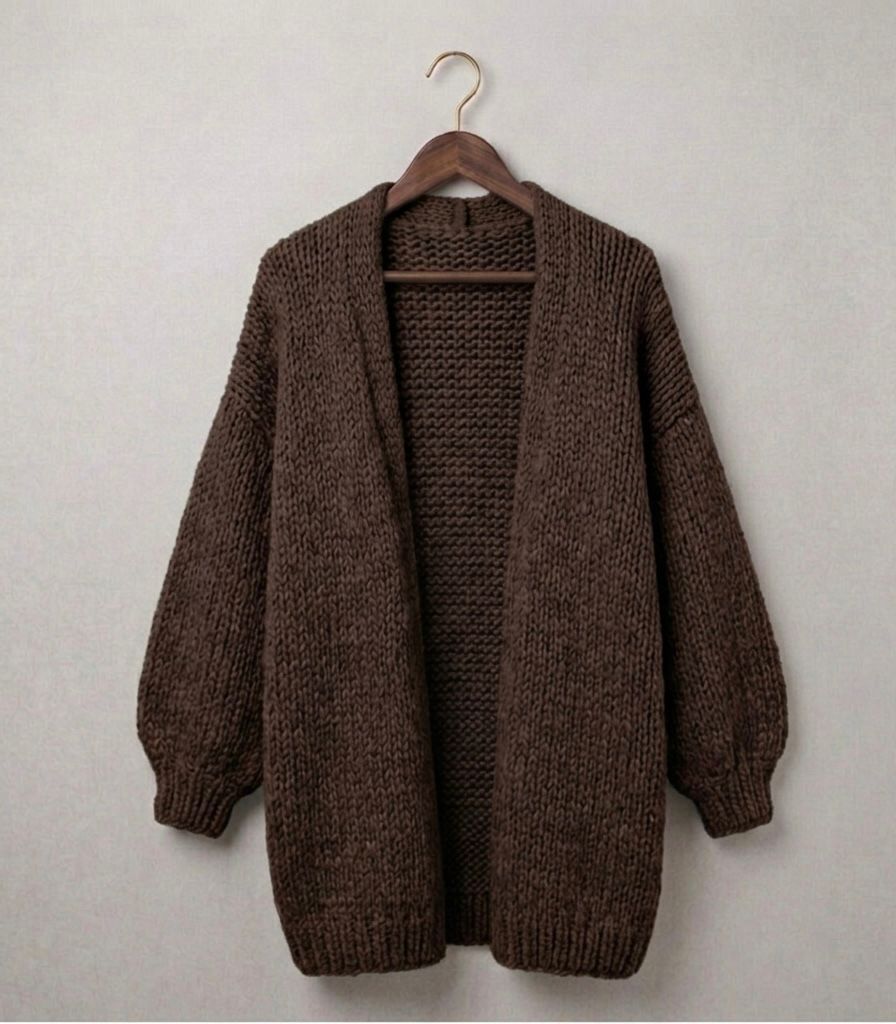 Cárdigan oversize de punto para mujer – Suave y relajado