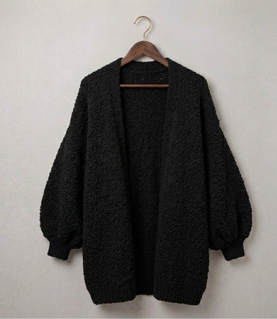 Cárdigan oversize de punto para mujer – Suave y relajado