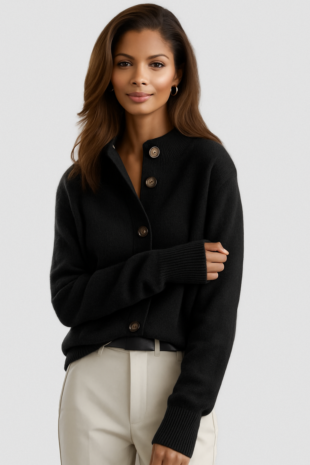 Women's button-up cardigan – Soft and easy to wear