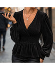 Camicetta donna fluida a maniche lunghe - Chic e leggera