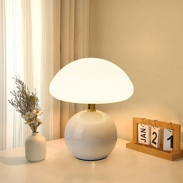 Mushroom-Shaped Table Lamp