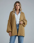 Cárdigan oversize de punto para mujer – Suave y relajado